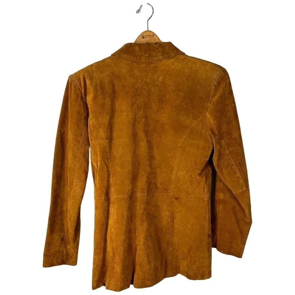 Cripple Creek Leather Blazer Jacket Tan Size Large - Picture 5 of 12